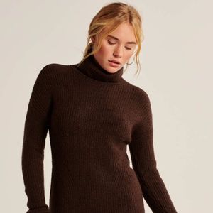 Abercrombie LONG-SLEEVE TURTLENECK SWEATER DRESS